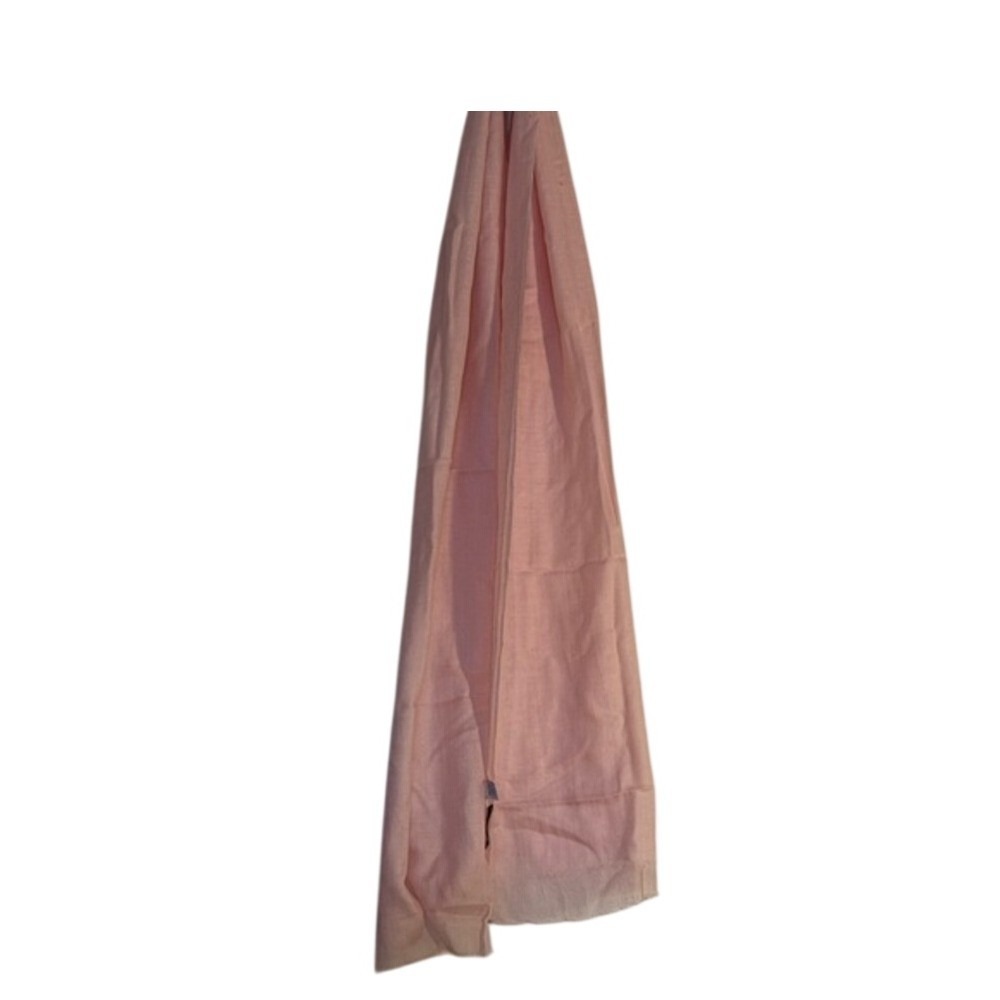 Soft pink Cashmere scarf fringe